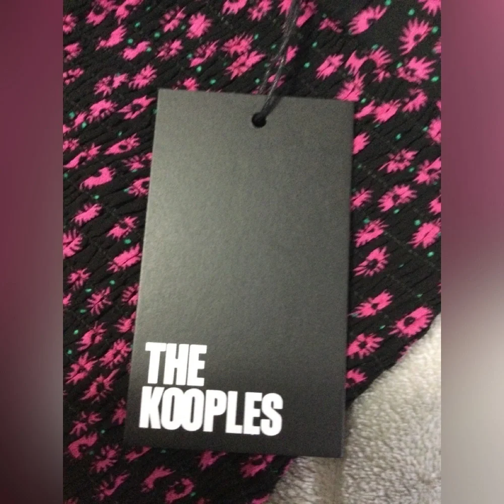 The Kooples Ditsy Flower Mini Skirt Pink/Black
